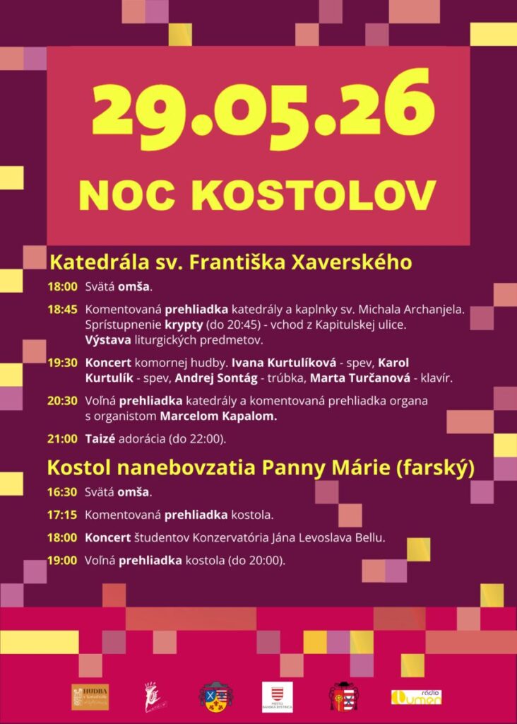 Noc kostolov 2026
