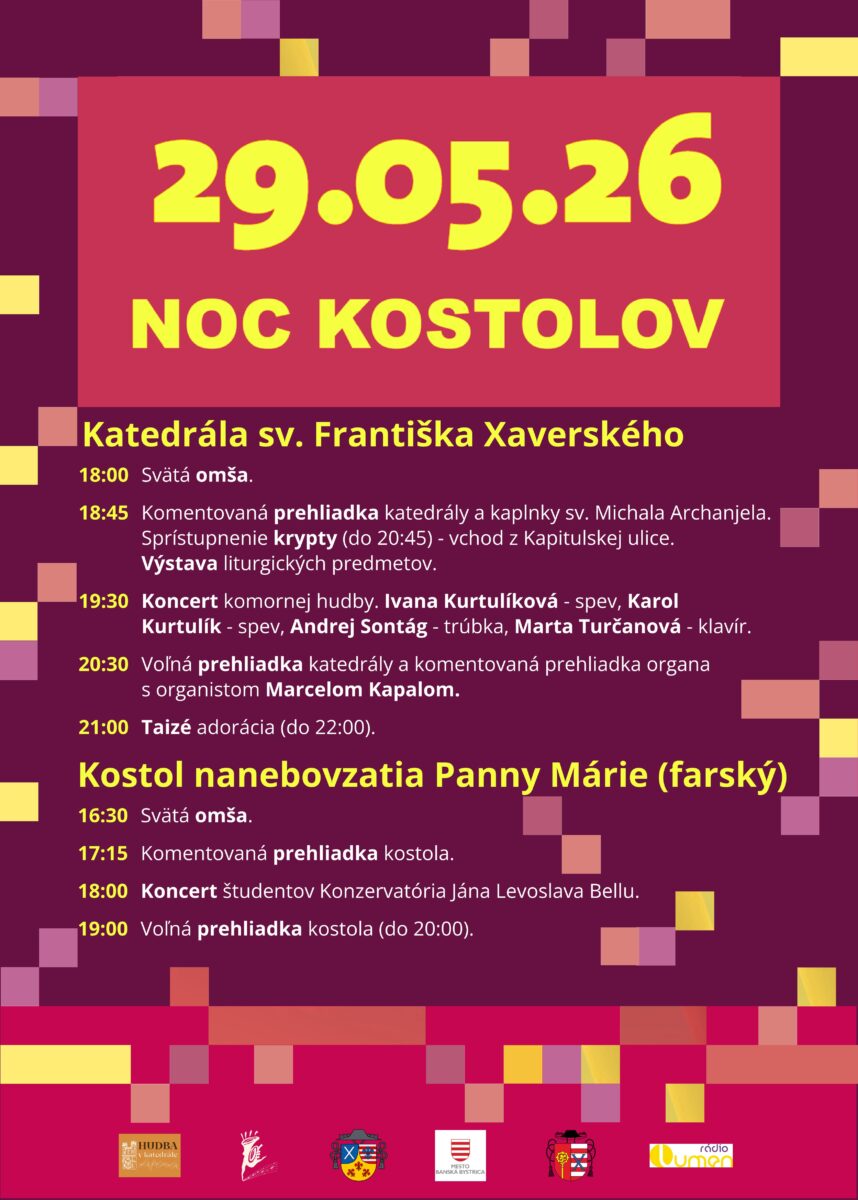 Noc kostolov 2026