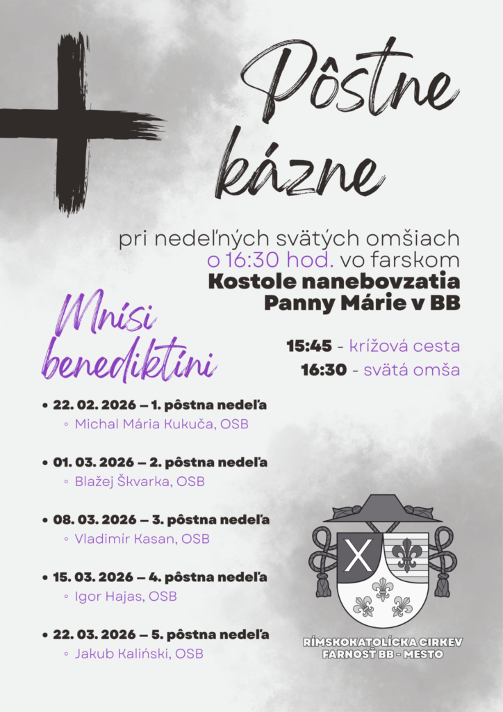 Pôstne kázne 2026